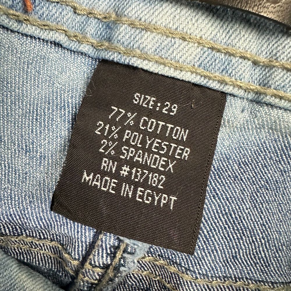 GS-115 Jeans Womens 29‎ Acid Wash Blue Stretch Denim - Picture 11 of 12